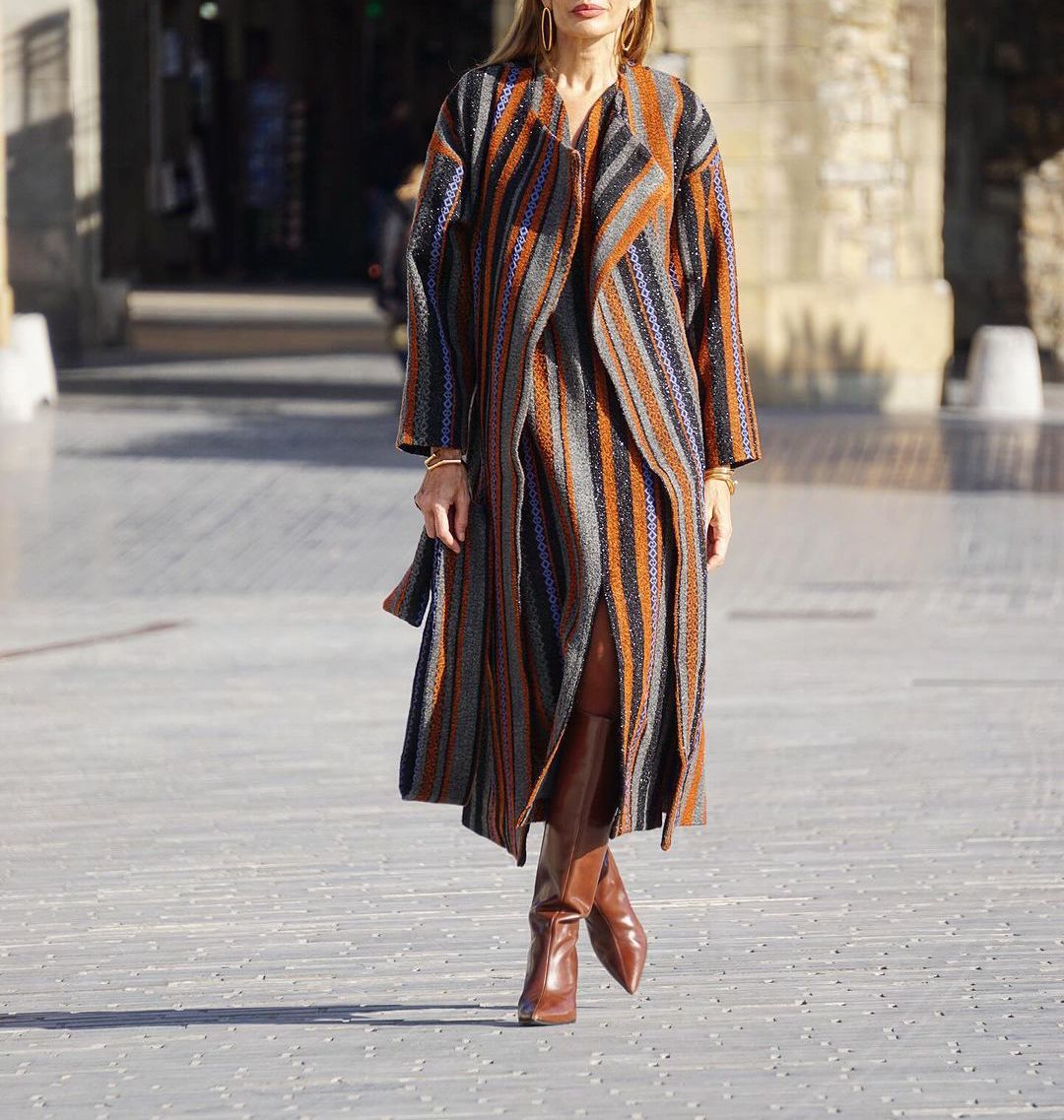 Women's Fashion striped coat