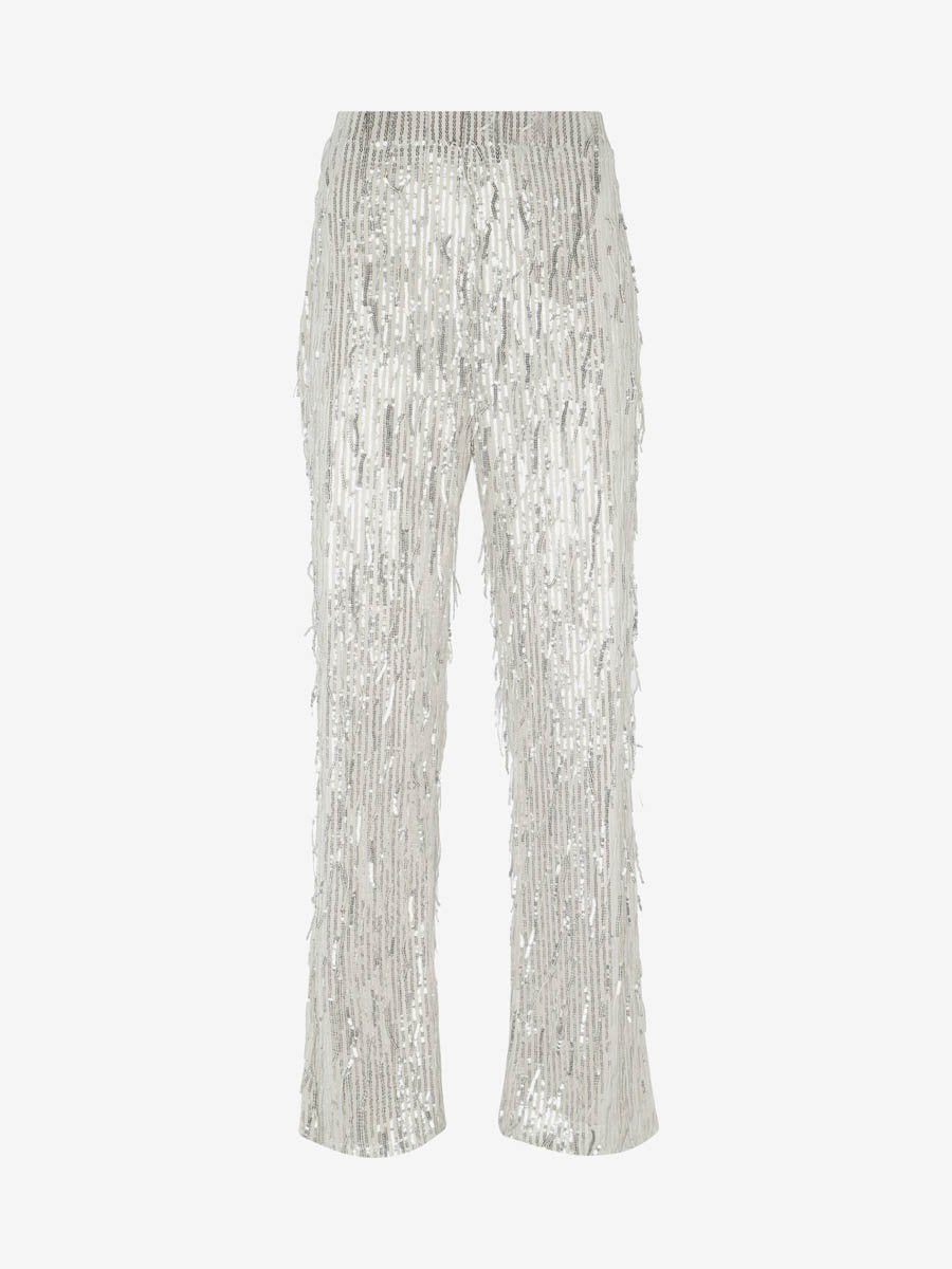Sequin Fringe Pants