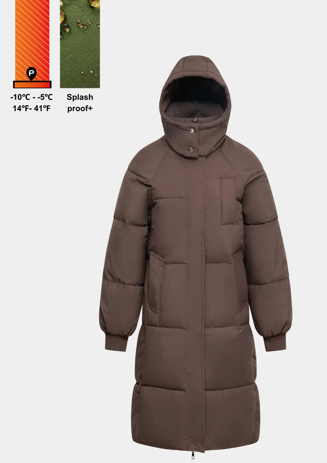 (EARLY BLACK FRIDAY-FREE SHIPPING)Hooded Long Puffer Jacket