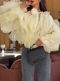 Chiffon Long Sleeve Fashion Top