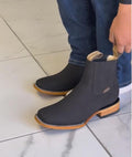 Suede Solid Cowboy Boots